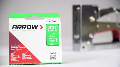 refined Arrow 214 JT21 Thin Wire Staples for Staple Guns and for Daily Use