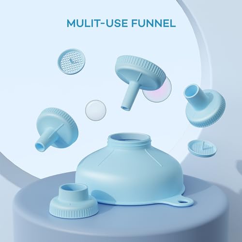 Smart Home Pisol Wide Mouth Versatile Funnel, Canning Funnels Set