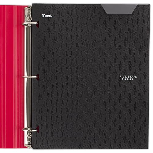 Modern Five Star 2-Pocket Folder, Plastic Folder with Stay-Put Tabs, Kit